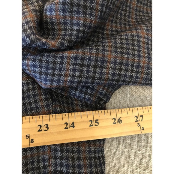 Stafford Blazer Mens 54 Blue Wool Plaid Tweed Sport Coat Jacket Classic Fit - Picture 8 of 11